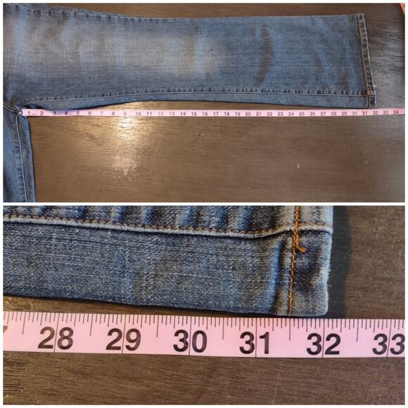 Hint Bootcut Midrise Y2K Jeans With Belt Vintage Stretch Denim Size 13 - Picture 6 of 16